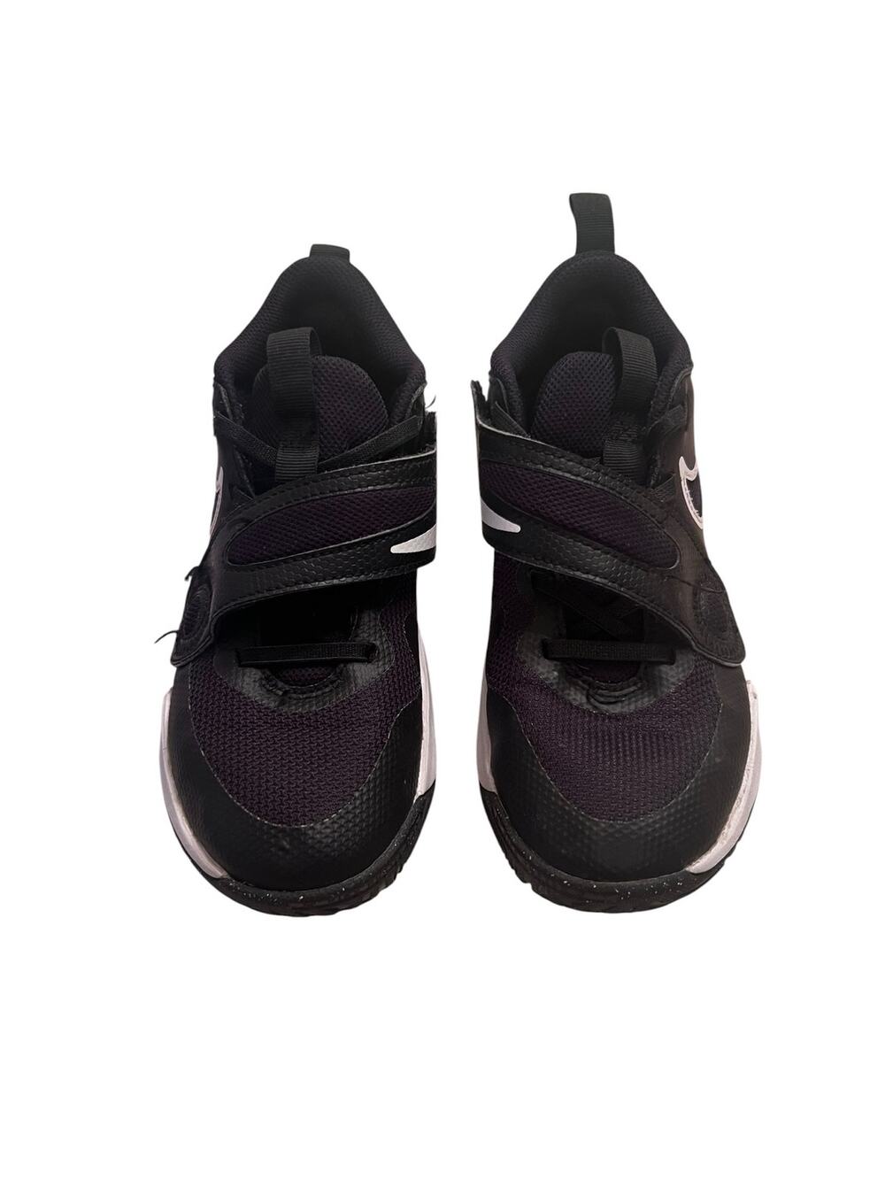 Nike Boy’s 1 Youth Hustle D11 black & white Basketball Sneakers Shoes DV8994-002